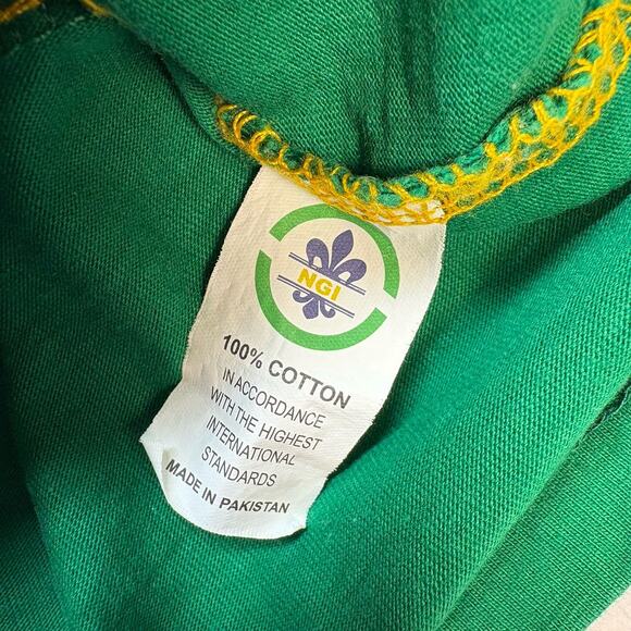 NGI Mardi Gras Long Sleeve Rugby Polo Shirt Purple Green Gold Men’s Size L - Picture 8 of 10